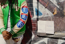 Load image into Gallery viewer, HAND VARSITY JACKET - GREEN

