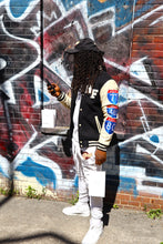 Load image into Gallery viewer, HAND VARSITY JACKET - BLACK
